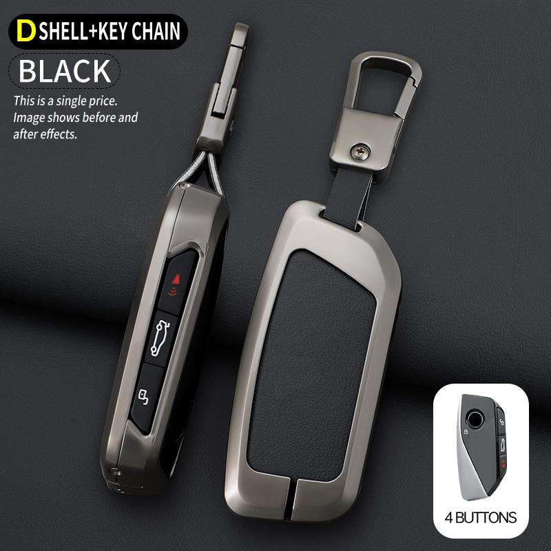 

Interior Mouldings Zinc Alloy Car Key Case Cover For BMW I7 X7 G07 LCI IX I20 X1 X3 X5 U11 5 7 Series G70 G09 XM U06 G81 M3 Prot