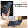 For iPhone 17 Case Ring Holder Kickstand PC+TPU Shockproof Phone Cover