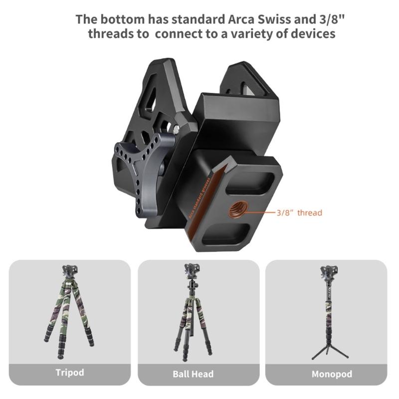 Professional Aluminum Rifles Saddles Clip Adapter Installation QR Board for Hunting Shoots Outdoor Photography