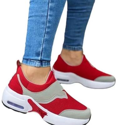 Fashion Plus Size 35-43 Shoes for Women Sneakers Slip On Comfortable Ladies Vulcanize Shoes Wedge Platform Round Head Ladies Shoes