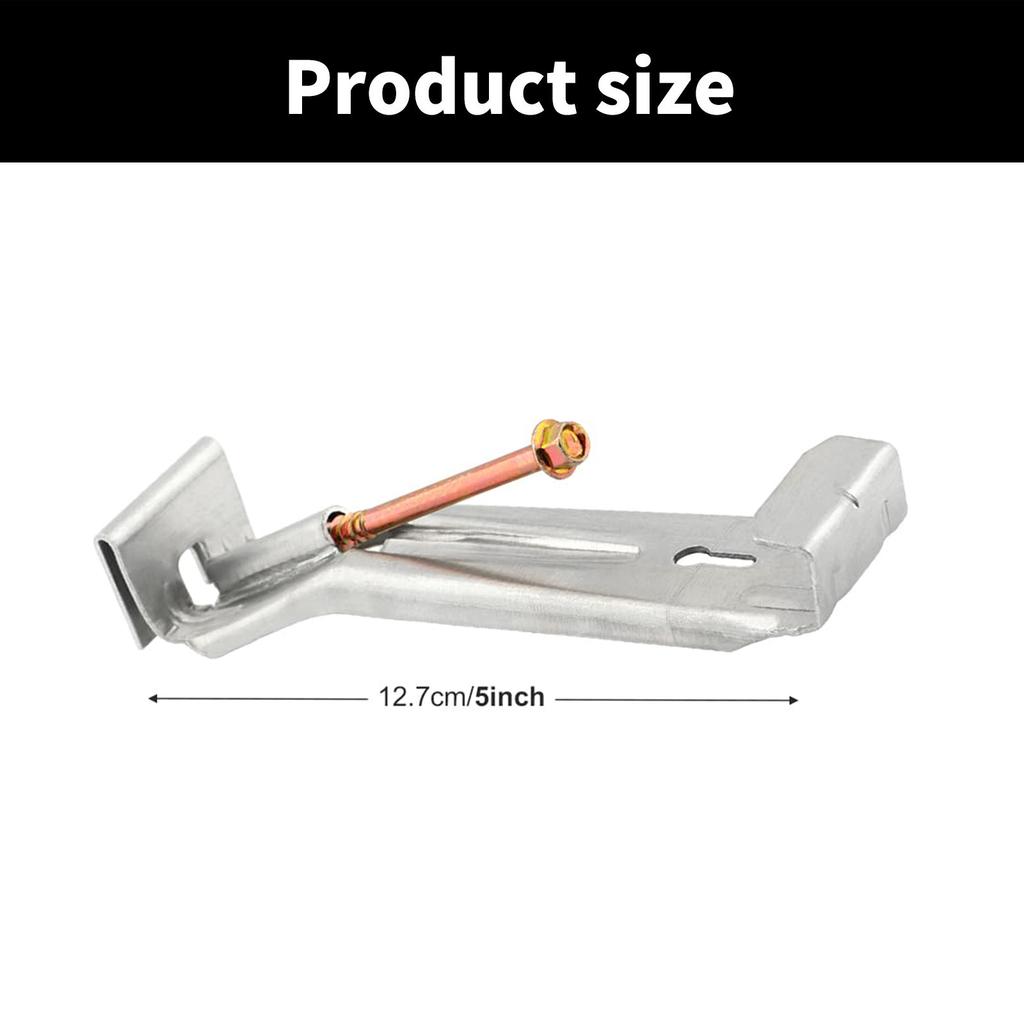 28Pcs Concealed Gutter Hangers with Pre-Inserted Quick Screw Gutter Clip Rain Gutter Brackets for Gutters Repair