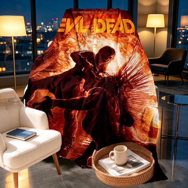 The Evil Dead Print Blanket - Soft & Comfortable, for Bedroom, Travel, Sofa, Home Decoration - Birthday Christmas Gift for Friend