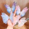 Gradient Silk Yarn Bow Butterfly Hairpin for Kids – Fairytale Style