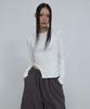 Uusoo Cut-Out Slim Fit Top_ Ivory
