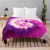 Tie Dye Colourful Flannel Throw Blanket Abstract Art Blanket Lightweight Super Soft for Bed Sofa Couch Decor for Kids Boys Girls