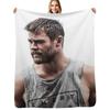 Chris Hemsworth Throw Blanket Durable Warm Blanket for Daily Home Use
