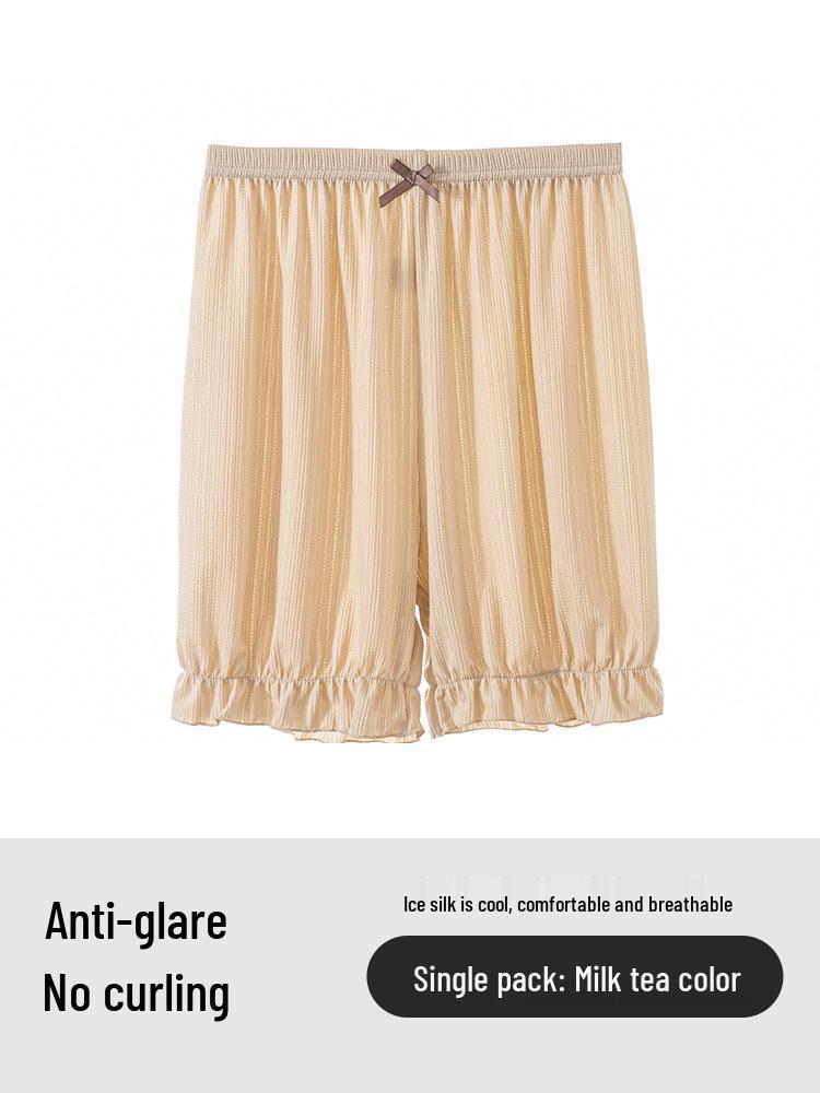 

Women s Anti-Exposure Summer Ice Silk Lantern Shorts - Loose Fit, Wear Indoors or Out L (110-130)