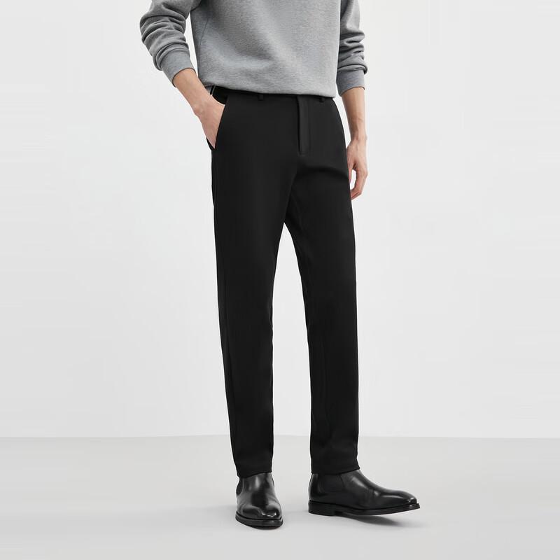 SEPTWOLVES Men's Casual Twill Stretch Straight Fit Trousers