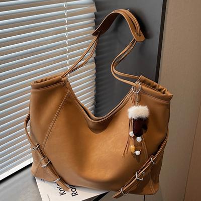 Fashion Retro Large-capacity Shoulder Bag Women's Winter New Casual Commuter Tote Bag Underarm Bag
