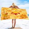 Red Maple Leaf Print Beach Towel Oversized Adults Sand Free Quick Dry Beach Towel Big Bath Towels Travel Accessories Large Towel
