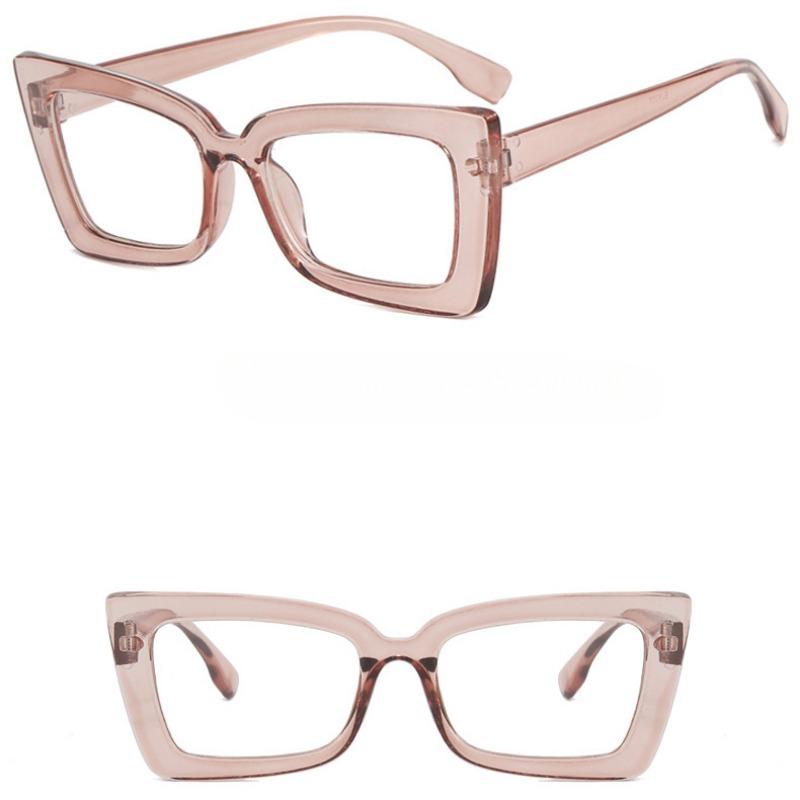 Fashion Square Eyeglasses Frames for Women Men Anti Blue Light Computer Glasses Rectangle Optical Cat Eye Eyewear