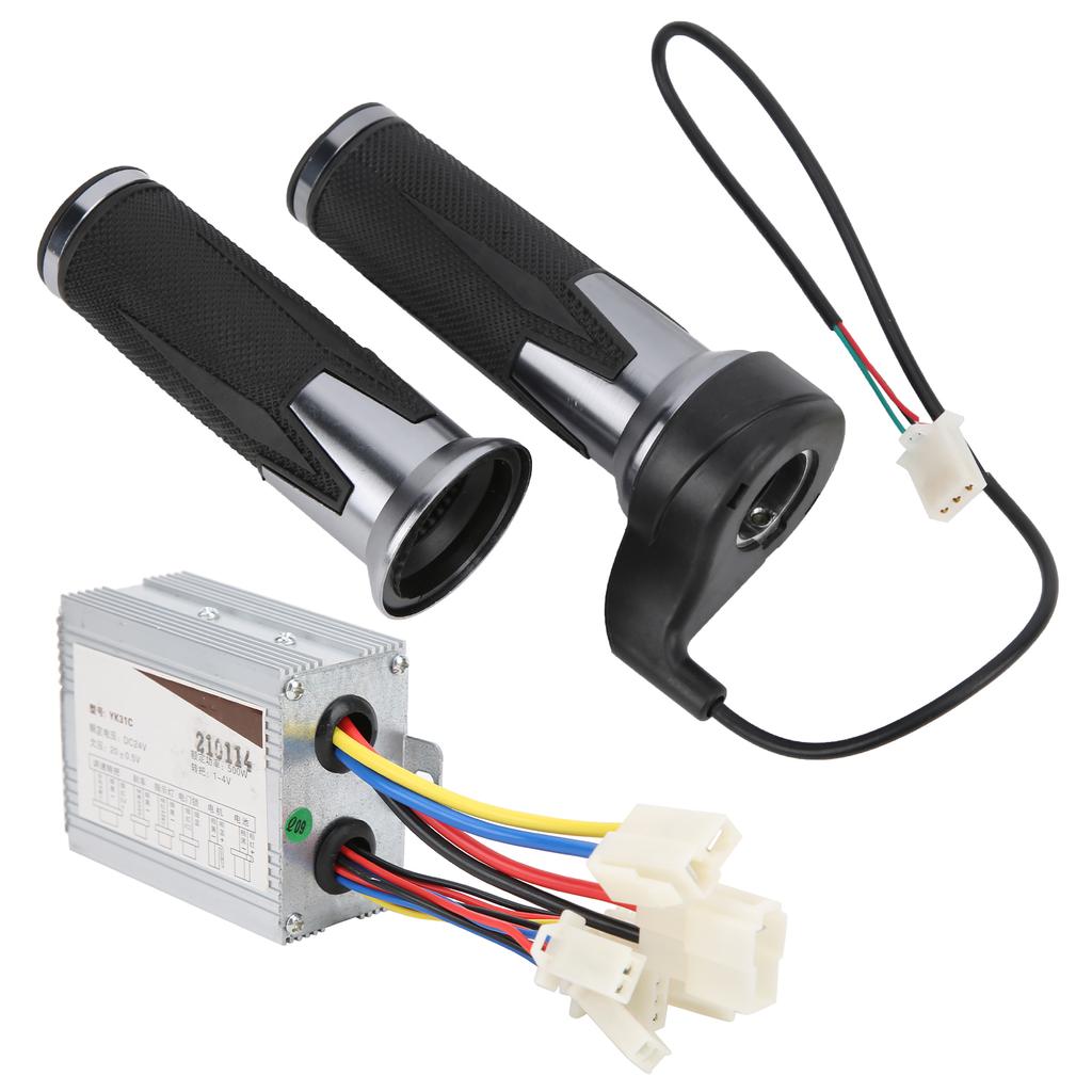 24V 500W Kolo Univerzální Plynové Rukojeťi Kartáčový Ovladač Protiskluzová Rukojeť Cyklo Příslušenství