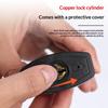 Heavy Duty 55Mm Rubber Coated Padlock Copper Core Waterproof Rustproof Anti Cut For Outdoor Gate Warehouse Lockers