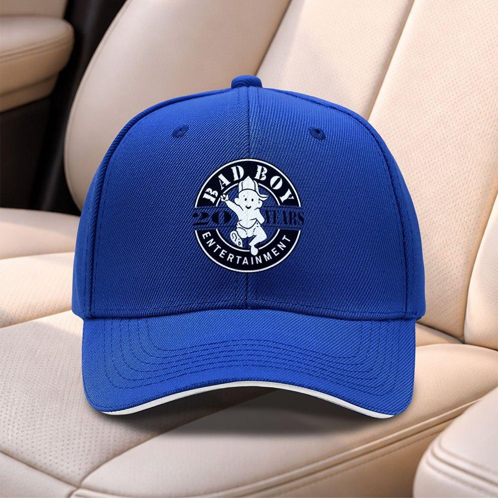 Bad Boy Record Sandwich Baseball Cap Adjustable Duck Tongue Hat For Men Women Travel Sports Fishing Daily Wear