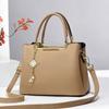 New Lychee Pattern Simple Solid Color Large Capacity Tote High Value Texture Setting Shoulder Large Bag Women's Bag