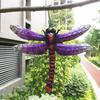 Metal Dragonfly Wall Decoration Outdoor Courtyard Garden Fence Iron Art  Pendant Home Decoration Crafts