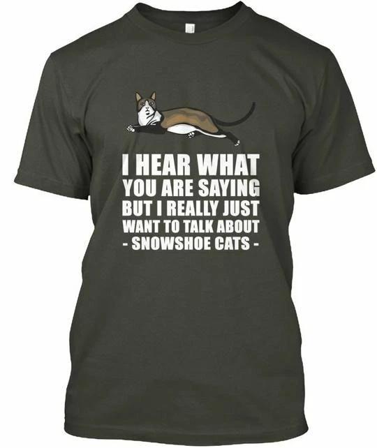 

Snowshoe Cat Gift TTshirt Made in the USA Size S to 5XL 4XL