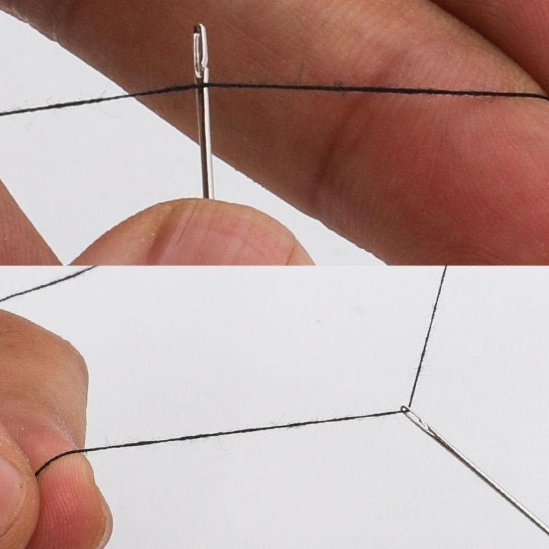 12Pcs/set Stainless Steel Needle for Sewing Household Threading Apparel Manual DIY Jewerly Beading Needles Big Hole Blind Needle
