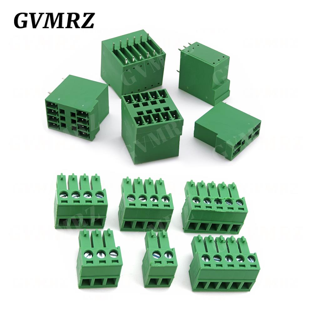 5PCS 15EDG KF15EDGRH 2x2 ~ 12PIN 3.81mm Double Layer Double row pluggable terminal block PCB welding plate Plug Pin Socket