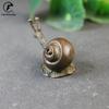 Antique Copper Snail Figurines Miniatures Desktop Ornaments Small Animal Statue Living Room Home Decorations Crafts Accessories