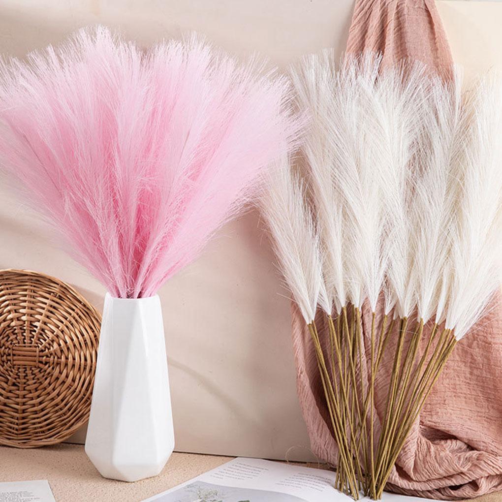 3pack/lot Space Artificial Pampas Reed For Chic And Non-shedding Home Decor Artificial Flower