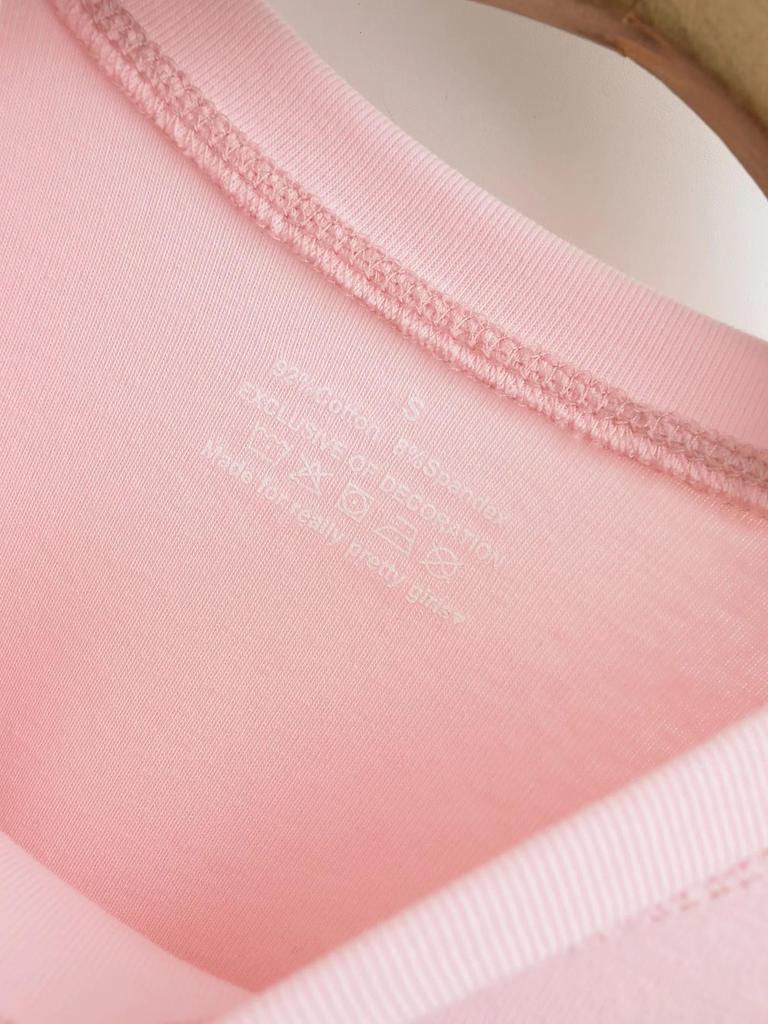 Retro Solid Color Slim Fit Crop Top with Round Neck & Short Sleeves