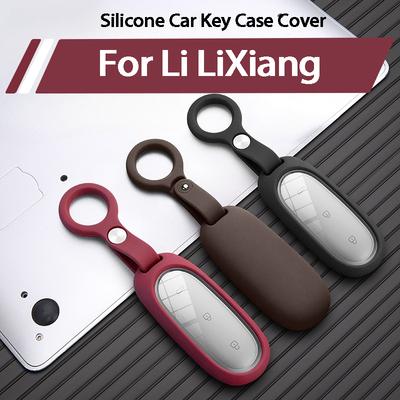 For Leading Ideal One Li Auto L9 Li LiXiang L6 L7 L8 L9 Liquid Silicone Car Remote Key Case Cover Shell Fob Interior Accessories