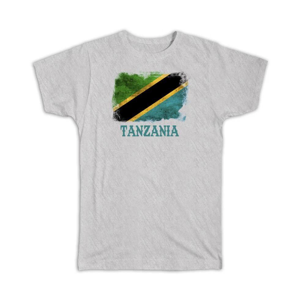 Gift T-Shirt : Tanzania Tanzanian Flag Africa African Country Souvenir National L