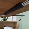 1pc 40cm/15.75in Cable Management Under Desk Channel Cable Raceway Cord Hider Desk Cable Tray No Drilling Cable Storage