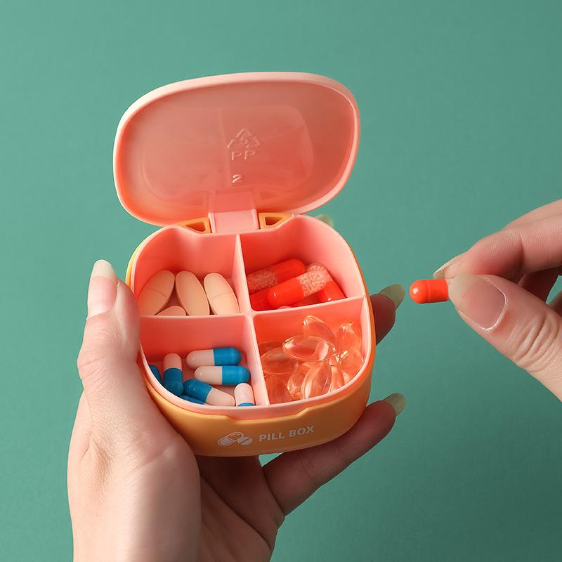 Tragbare kleine Pillendose zur Aufbewahrung von Haushaltsbedarf, Reise-Aufbewahrungsbox, Mini-Verschlussdose aus Silikon, Aufbewahrungsbox für Gegenstände
