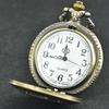 Libra Cross Emblem Quartz Pocket Watch Retro Men's Women's Necklace Pendant Gift