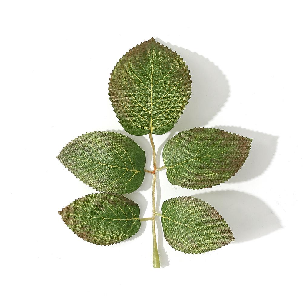 30Pcs Silk Rose Leaves Christmas Decorations for Home Wedding Bride Wrist Decorative Flowers Artificial Plants Ddiy Gift Box