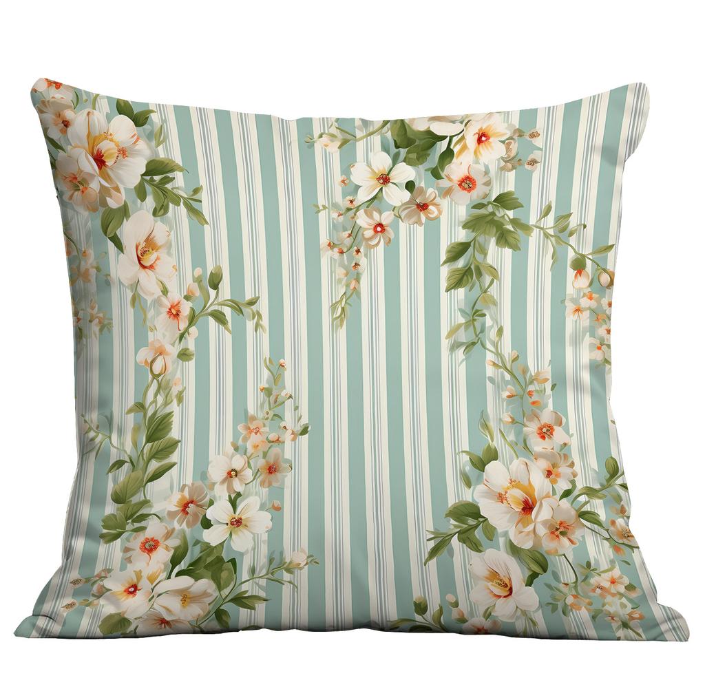 Ny Akvarell Pastoral Blommig Kuddfodral Hem Vardagsrum Soffa Kudde Kuddfodral Premium Hållbar Kvalitet