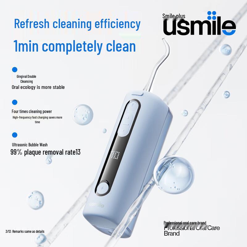 Usmile Portable Telescopic Water Flosser C20 CN plug (adapter included)