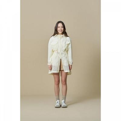 Women Light Hoodie Long Jacket  Ivory  [blake]