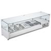 Countertop Refrigerated Salad Pizza Prep Station 155 W Glass Guard CE