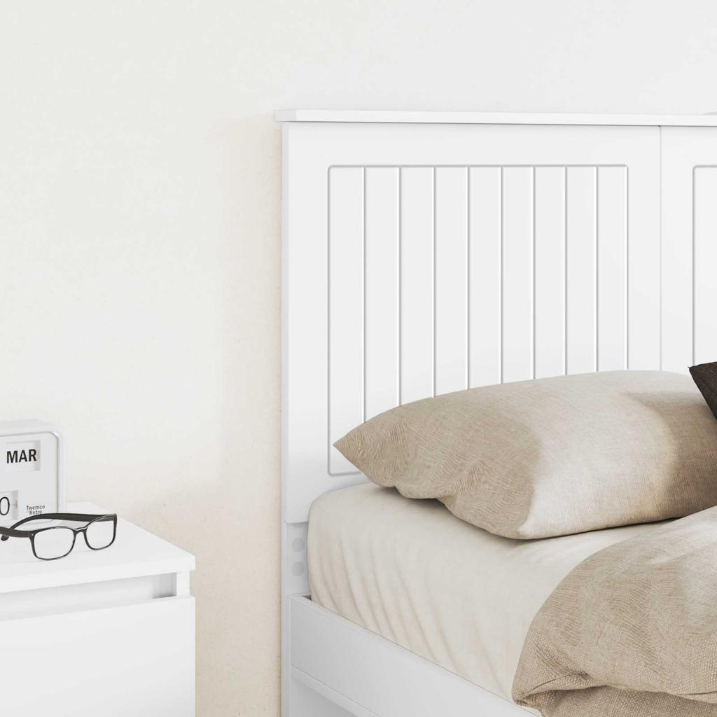 Headboard in White 120 cm Particleboard