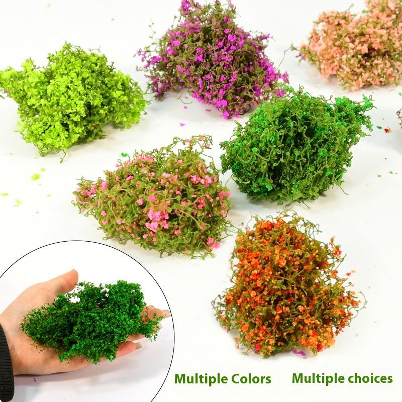 1 Set 3g Artificial Green Plants Miniature Simulation Mini Vine And Flower Model Kit For Model Houses Landscaping DIY Crafts