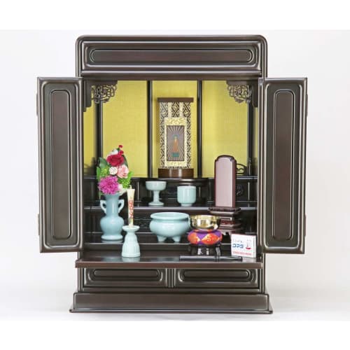 5-piece Buddhist Altar Set In Plain Celadon Ceramic with Bell and Incense Burner Ash Included for Modern Miniature Buddhist Altars