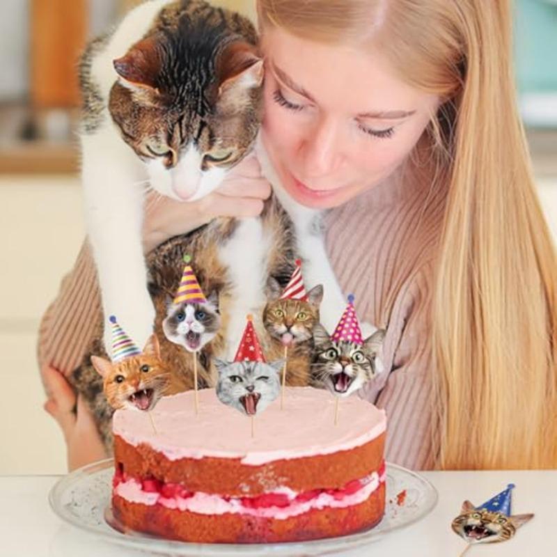 40Pcs Cupcake Toppers Birthday Cupcake Toppers Cake Decorations for Boys Girls Pet Themed Birthday Party Decorations Supplies