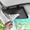 Car Tissue Box Car Sun Visor PU Leather Tissue Box Holder Auto Car Interior Storage Decoration Accessories