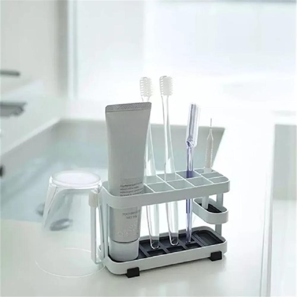 

Держатель зубных щеток ОрганайзерМногофункциональный держатель для зубных щеток и зубной пасты на 10 ячеек для VanitySinkCountertop
