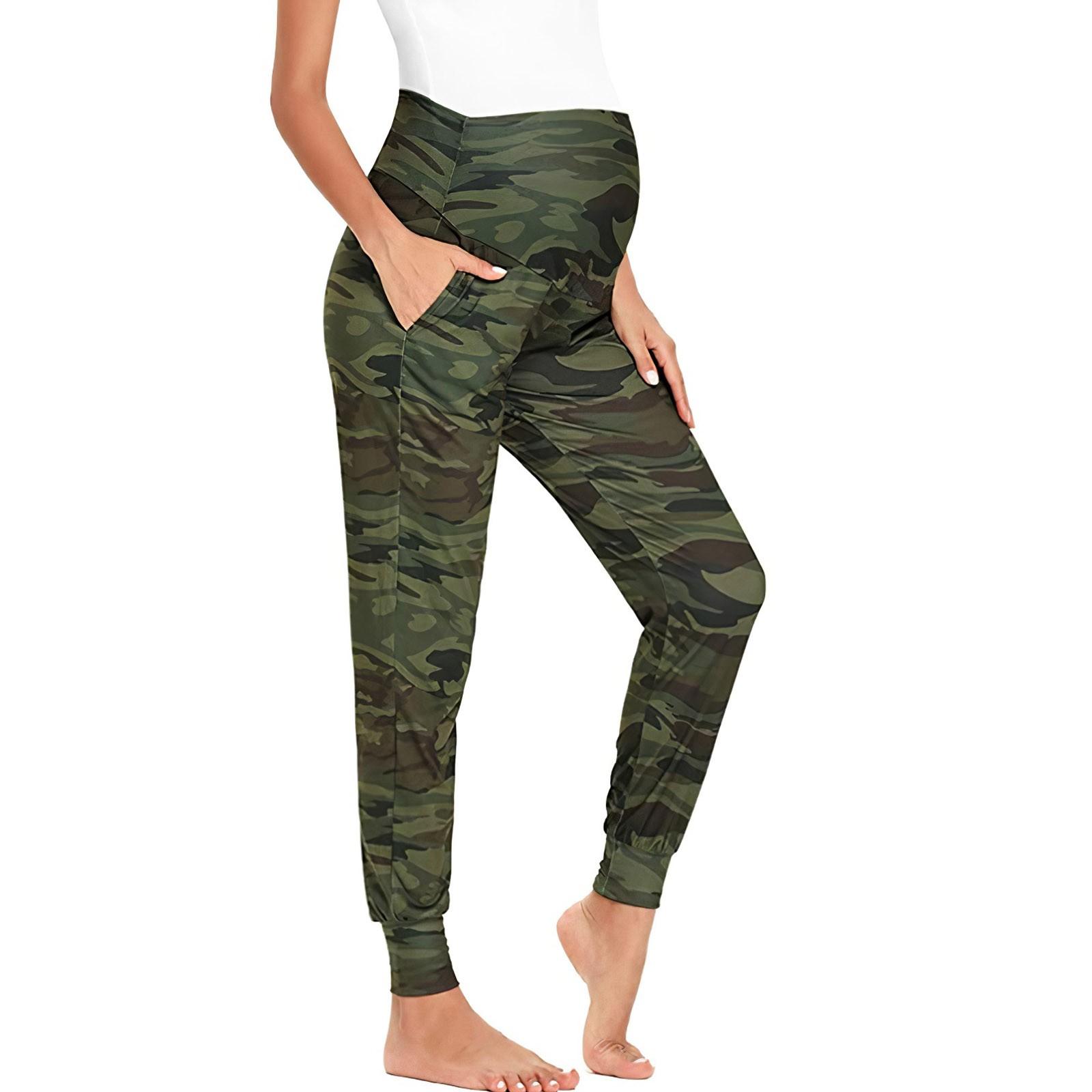 

Женские штаны для йоги для беременных с принтом в британском стиле Wind Motion XL камуфляжный