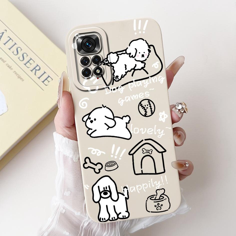 For Redmi Note 11 Case Note 11s 4G Soft Silicone TPU Cute Cover For Xiaomi Redmi Note 11 Pro 5G Phone Case On Redmi Note11s Capa