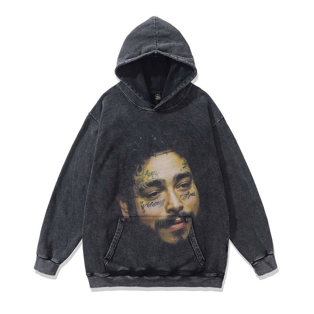 American Street Trendy Brand Y2K Cartoon Print Hoodie Men'S And Women'S Oversize Vintage Style Hoodie