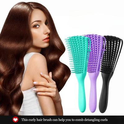 Damen Massage Haarbürste Damen Nass Trocken Lockiges Haar Bürste Kopf Pflege Haarbürste Styling Werkzeug