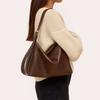 Solid Color PU Shoulder Bag Large Capacity Sports Crossbody Bag Fitness Training Bag  Men