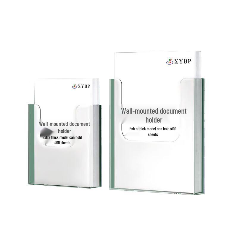 AOKUDO Acrylic Document Organizer Wall-Mounted Display Rack