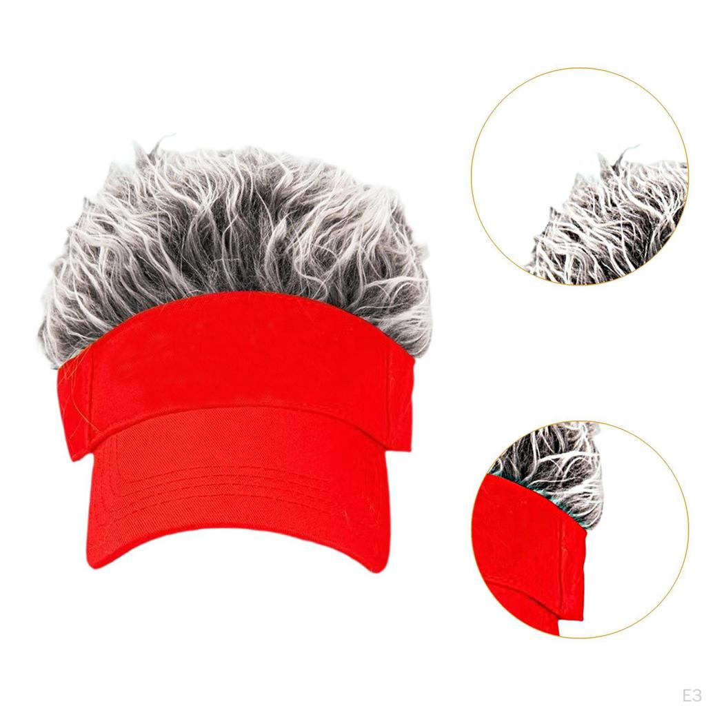 Hair Hat for Men Novelty Baseball Dating Outdoor Adults