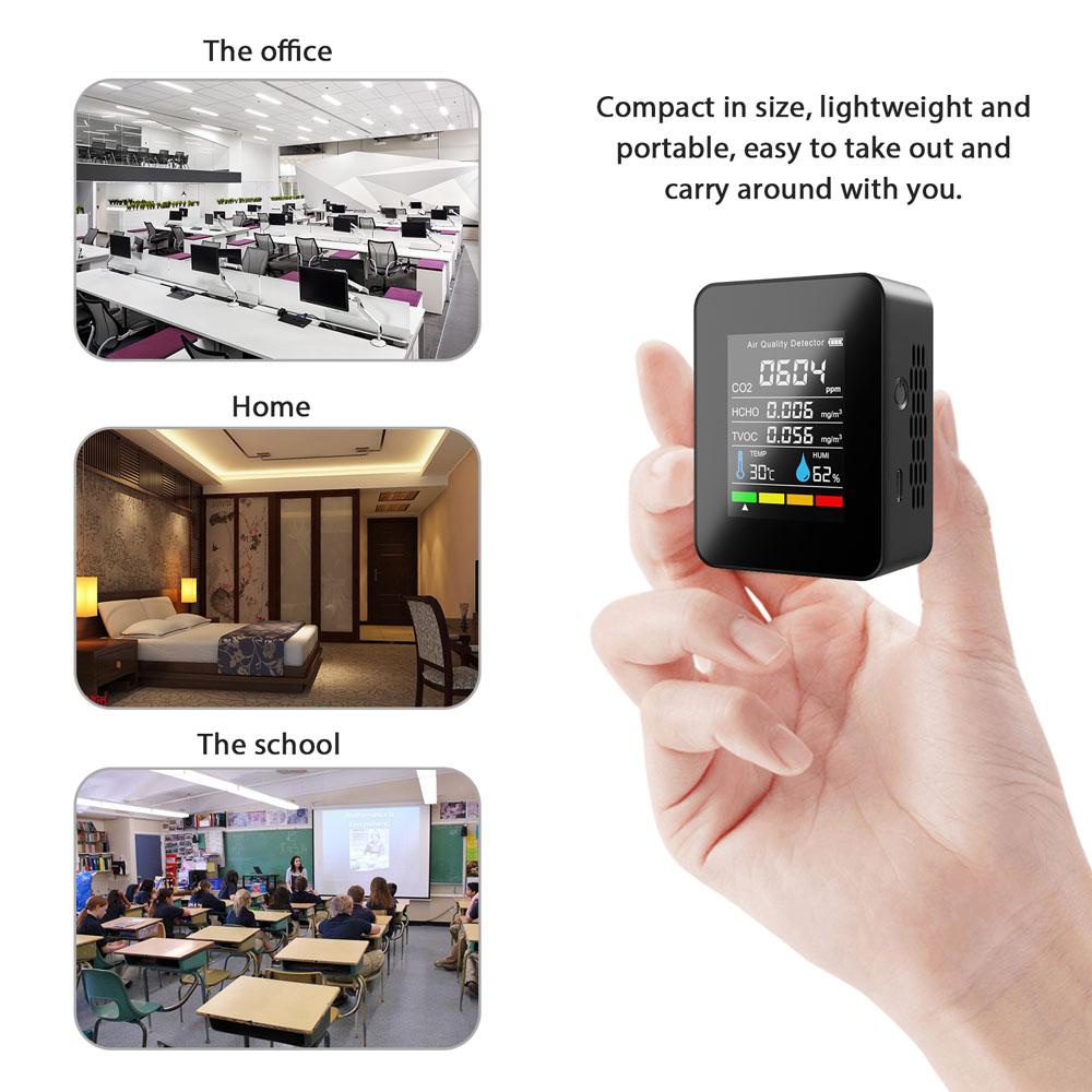 CO2-Sensor, CO2-Messgerät, digitaler Luftdetektor, intelligenter Luftqualitätsanalysator, Luftverschmutzungsmonitor, Medidor CO2-LP-Gas